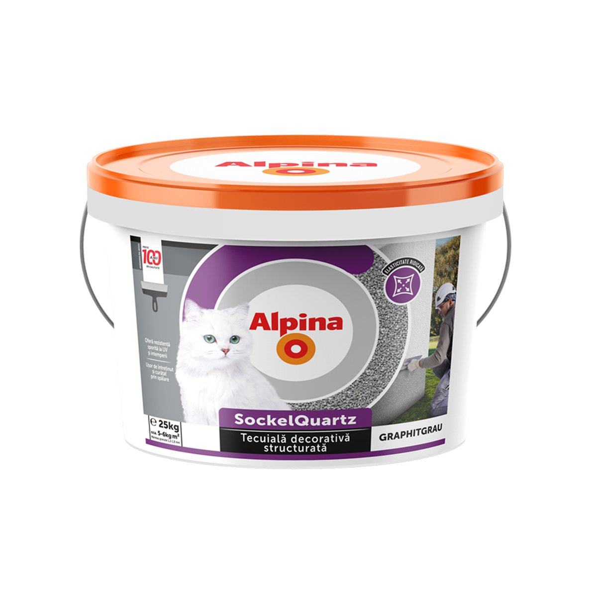 Alpina SockelQuartz Graphitgrau