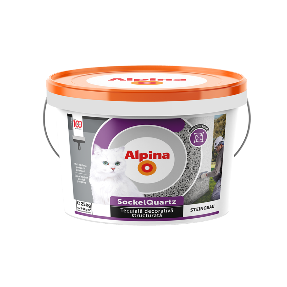 Alpina SockelQuartz Steingrau