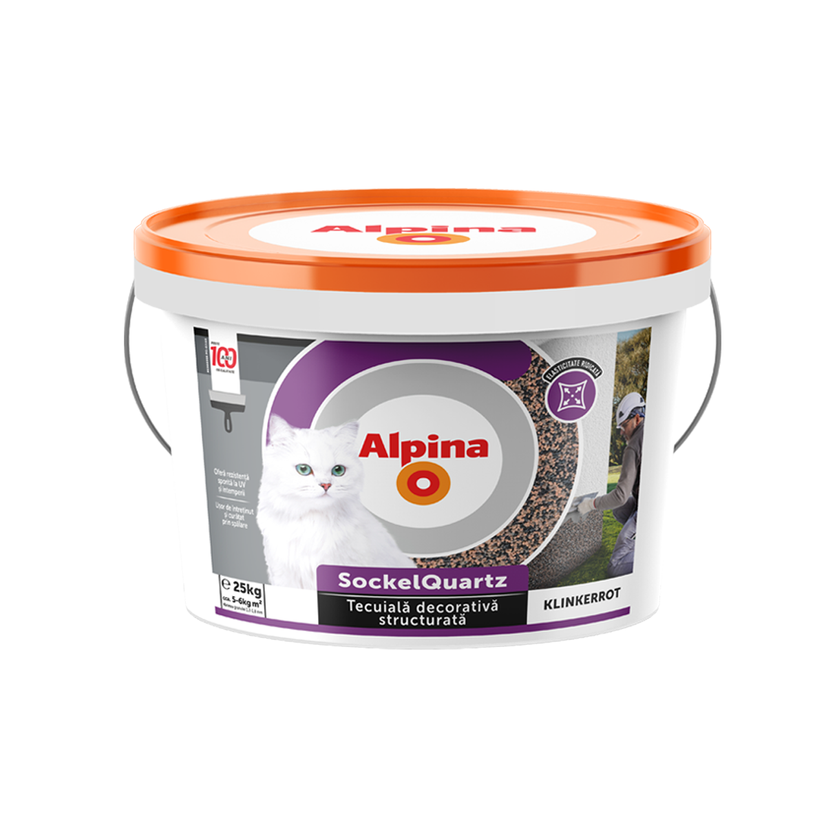 Alpina SockelQuartz Klinkerrot