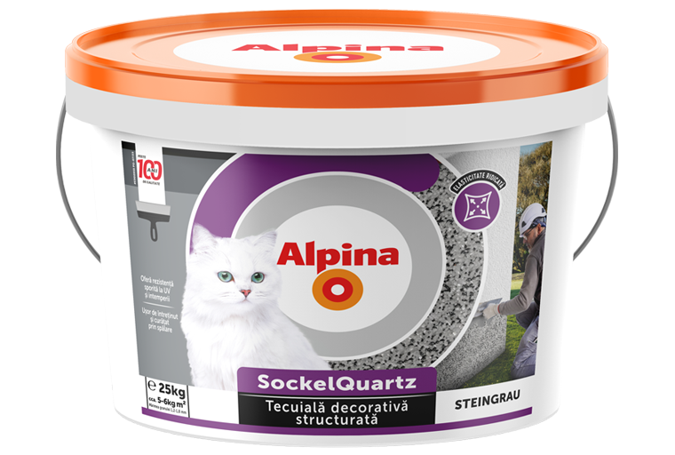 Alpina SockelQuartz Steingrau